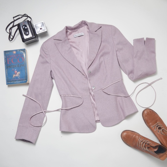 Kay Unger New York Jackets & Blazers - Kay Unger New York Vintage Wool Blazer Dusty Pink